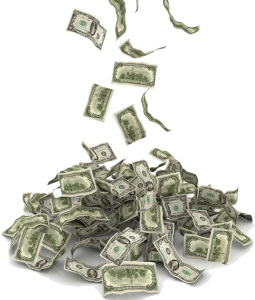 Falling money PNG-15428